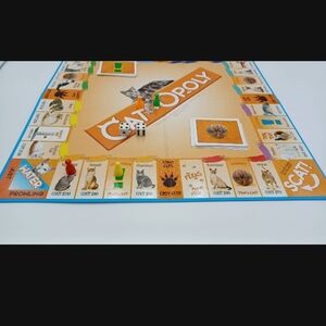 Cat-Opoly Board Game - Orange and Blue